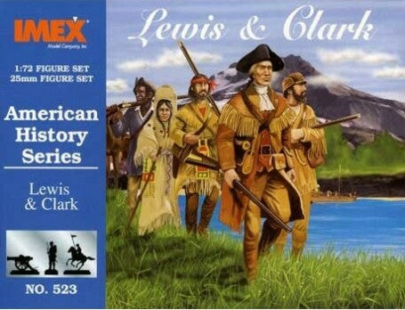 1/72 Lewis and Clark (18, 2 teepees, canoes, horses and acc.)