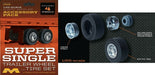 1/25 Super Single Trailer Wheel and Tire Set (4/pk)