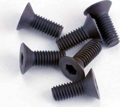 Screws, 3x8mm countersunk machine (6) (hex drive)
