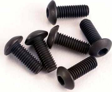 Screws, 3x8mm button-head machine (hex drive) (6)