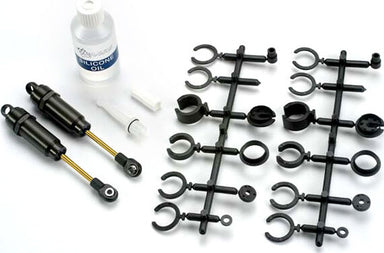 Big Bore shocks (long) (hard-anodized & PTFE-coated T6 aluminum) (assembled with TiN shafts) w/o springs (front) (2)