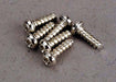 Screws, 2x6mm roundhead self-tapping (6)