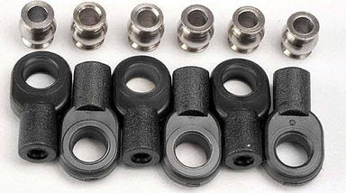 Rod Ends, short (6)/ hollow balls (6)