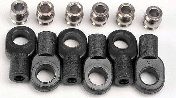 Rod Ends, short (6)/ hollow balls (6)