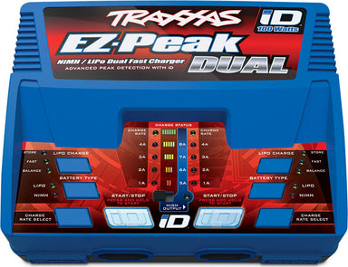 Charger, EZ-Peak Dual, 100W, NiMH/LiPo with iD Auto Battery Identification