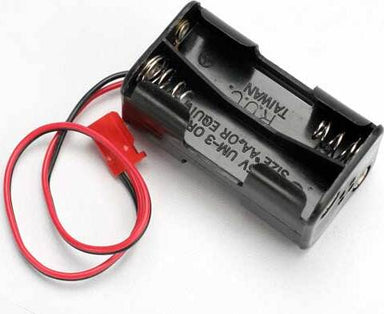 Battery holder, 4-cell (no on/off switch) (for Jato and others that use a male Futaba style connector)