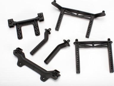 Body mounts, front & rear/ body mount posts, front & rear (adjustable)/ 2.5x18mm screw pins (4)
