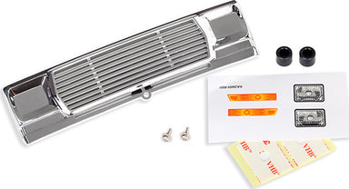 Grill, Bigfoot No. 1 (chrome)/ decals/ adhesive tape/ mounting hardware