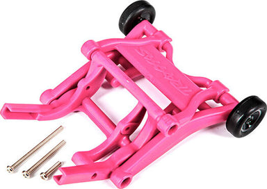 Wheelie bar, assembled (pink) (fits Stampede, Rustler, Bandit series)