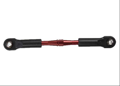 Turnbuckle, aluminum (red-anodized), camber link, rear, 49mm (1) (assembled with rod ends & hollow balls)(See part 3741X for complete camber link set)