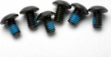 Screws, 4x6mm button-head machine (hex drive) (with threadlock) (6)