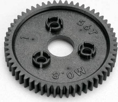Spur gear, 56-tooth (0.8 metric pitch, compatible with 32-pitch)