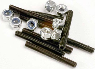 Set (grub) screws, 3x25mm (8)/ 3mm nylon locknuts (8)