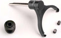 Shift fork-shaft/ shift fork pads (2)/ rubber shift shaft seal
