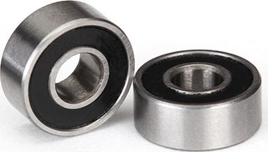 Ball bearings, black rubber sealed (4x10x4mm) (2)