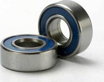 Ball bearings, blue rubber sealed (5x11x4mm) (2)