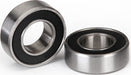 Ball bearings, black rubber sealed (6x12x4mm) (2)