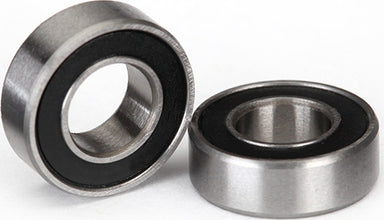 Ball bearings, black rubber sealed (6x12x4mm) (2)