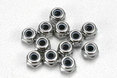Nuts, 2.5mm nylon locking (12)