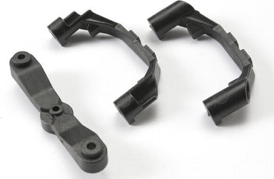 Mount, steering arm/ steering stops (2) (lower hinge pin retainer) (includes standard and maximum throw steering stops)