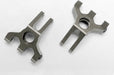 Carriers, stub axle, (rear) 6061-T6 aluminum (titanium-anodized)