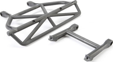 Bumper, rear/ bumper mount, rear (black)