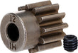 Gear, 12-T pinion (1.0 metric pitch) (fits 5mm shaft)/ set screw (compatible with steel spur gears)