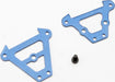 Bulkhead tie bars, front & rear (blue-anodized aluminum)/ 2.5x6 CS (1)