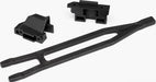 Battery hold-down (1)/ hold-down retainer, front & rear (1 each)