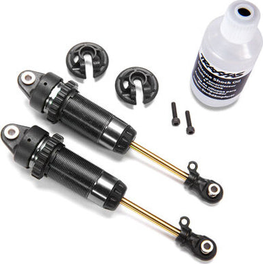 Shocks, GTR xx-long hard-anodized, PTFE-coated bodies with TiN shafts (assembled) (2) (without springs)