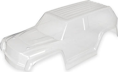 Body, LaTrax 1/18 Teton, (clear, requires painting)/ decal sheet