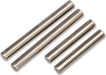 Suspension pin set, shock mount (front or rear, hardened steel), 4x25mm (2), 4x38mm (2)
