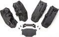 Fenders, inner (narrow), front & rear (2 each)/ rock light covers (8)/ battery plate/ 3x8 flathead screws (4)