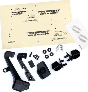 Mirrors, side (left & right)/ snorkel/ mounting hardware