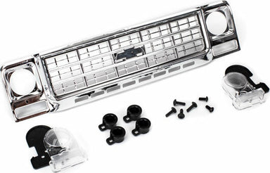 Grille, Chevrolet Blazer (1979)/ Grille Retainers (4)/ Headlight Housing (2)/ Lens (2)/ 2.6X8 Bcs (4)/ 2.5X6 Bcs (2) (Fits #8130 Body)