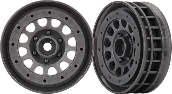 Wheels, Method 105 1.9" (charcoal gray, beadlock) (beadlock rings sold separately)