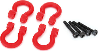 Bumper D-rings, red (front or rear)/ 2.0x12 CS (4)