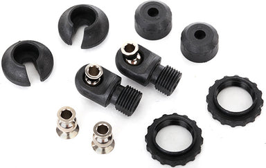 Caps & spring retainers, GTS shocks (upper cap (2)/ hollow balls (4)/ bottom cap (2)/ upper retainer (2)/ lower retainer (2))
