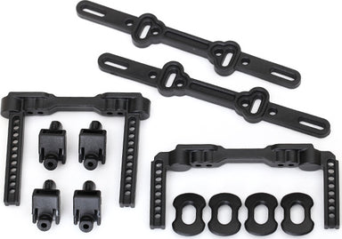 Body mounts, front & rear/ body mount posts/ body mount sliders