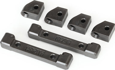 Mounts, suspension arms (front & rear)/ hinge pin retainers (4)