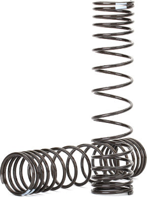 Spring, shock, front (natural finish) (GTR) (progressive, 0.833 rate, white stripe) (2)