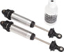 Shocks, GTR, 134mm, silver aluminum (fully assembled w/o springs) (front, threaded) (2)