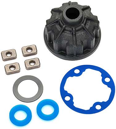 Carrier, differential (heavy duty)/ x-ring gaskets (2)/ ring gear gasket/ spacers (4)/ 12.2x18x0.5 PTW