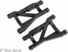 Suspension arms, black, rear (left & right), heavy duty, 0° toe angle (2)