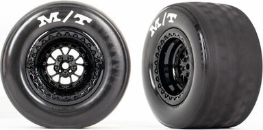 Tires and Wheels, Assembled, Glued (Weld Gloss Black Wheels, Mickey Thompson® Et Drag® Slicks, Foam Inserts) (Rear) (2)