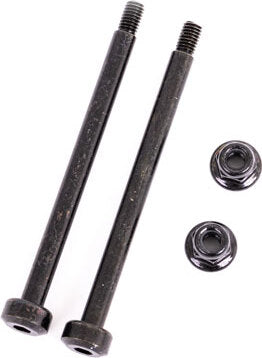 Suspension pins, outer, front, 3.5x48.2mm (hardened steel) (2)/ M3x0.5mm NL, flanged (2)