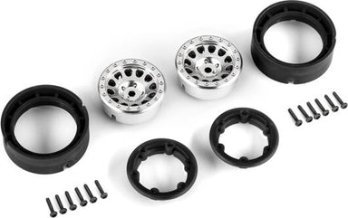 Wheels, 1.0", Method Race Wheels® 105 Beadlock (satin chrome, beadlock) (2)