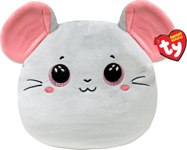 Catnip, Grey Mouse Squishy Beanie (large)