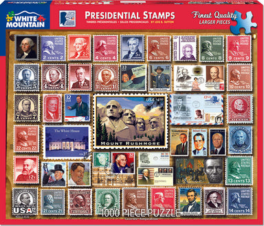Presidential Stamps - 1000 Piece - White Mountain Puzzles