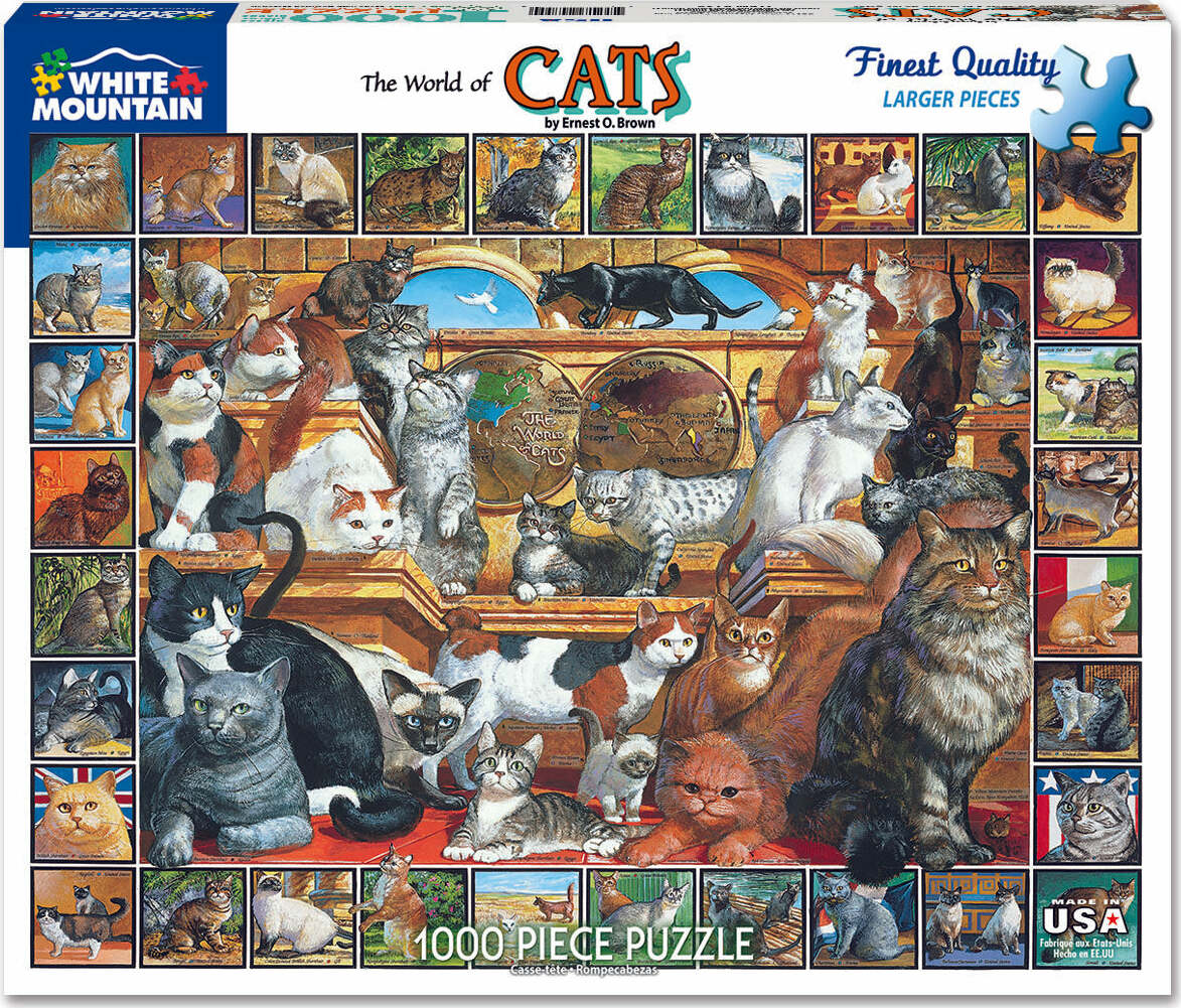 World of Cats - 1000 Piece - White Mountain Puzzles